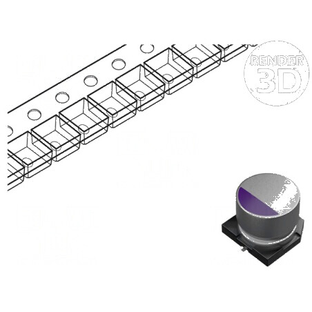 Condensator Polimeric Low ESR 150uF 6.3VDC SVPE SMD ±20% - Componentă Electronică de Înaltă Performanță | Electronic-mag.ro | Componente Electronice