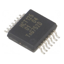 Buffer digital non-inversor IC declanșator linie canal 4 SMD | Electronic-mag.ro | Componente Electronice