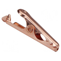 Bornă crocodil 5A cu capacitate de prindere maximă 4,8mm, lungime 28mm | Electronic-mag.ro | Componente Electronice