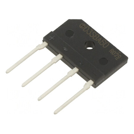 Punte Redresoare Monofazată Urmax 600V, 4A, 80A Ifsm - Soluție Electrică Profesională | Electronic-mag.ro | Componente Electronice