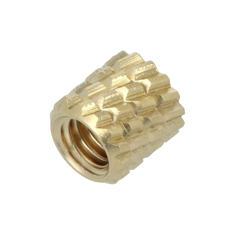 Adaos Filetat Alamă Fără Înveliş M4 - Lungime: 5,9mm, Diametru Exterior: 5,95mm | Electronic-mag.ro | Componente Electronice