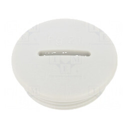 Capac de protecție PG21 IP54 din poliamidă gri deschis pentru cabluri de 8mm | Electronic-mag.ro | Componente Electronice