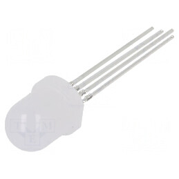 LED 8mm RGB Convex 30° - Temperatura de Funcționare: -30÷85°C, Nr. Term: 4 | Electronic-mag.ro | Componente Electronice