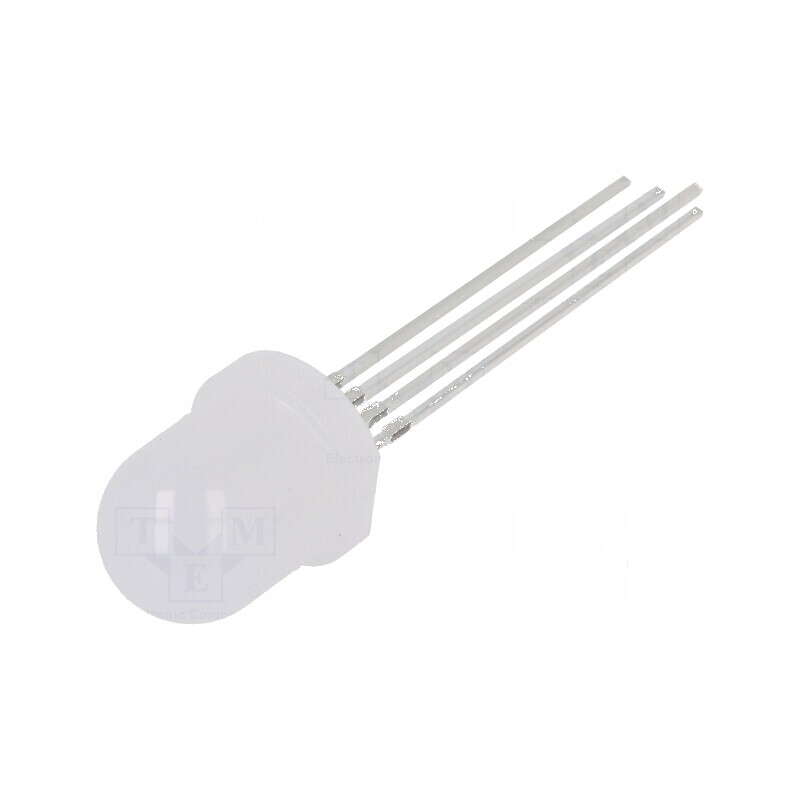 LED 8mm RGB Convex 30° - Temperatura de Funcționare: -30÷85°C, Nr. Term: 4 | Electronic-mag.ro | Componente Electronice