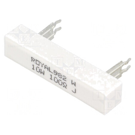 Rezistor bobinat THT 100Ω 10W ±5% pentru aplicații electronice - Dimensiuni 10x9x49mm | Electronic-mag.ro | Componente Electronice