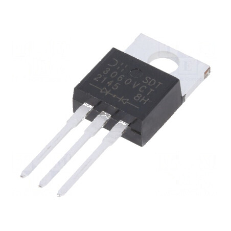 Diodă Schottky THT 60V 15A x2 TO220AB - Redresoare cu Ufmax 0,6V | Electronic-mag.ro | Componente Electronice
