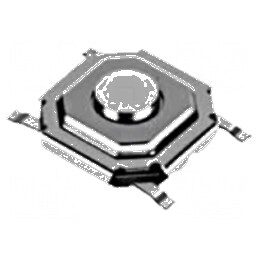 Microîntrerupător TACT SPST-NO Poz: 2 0,05A/12VDC SMT Fără Terminale | Electronic-mag.ro | Componente Electronice