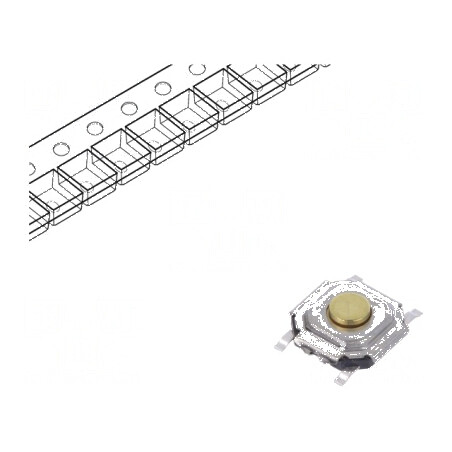 Microîntrerupător TACT SPST Poz. 2 0,05A 12VDC SMT 2,6N 1,5mm - Comutator Compact pentru Aplicații Electronice | Electronic-mag.ro | Componente Electronice