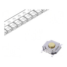 Microîntrerupător TACT SPST 0,05A/12VDC SMT 3,4N 1,5mm - Pozitie 2 | Electronic-mag.ro | Componente Electronice