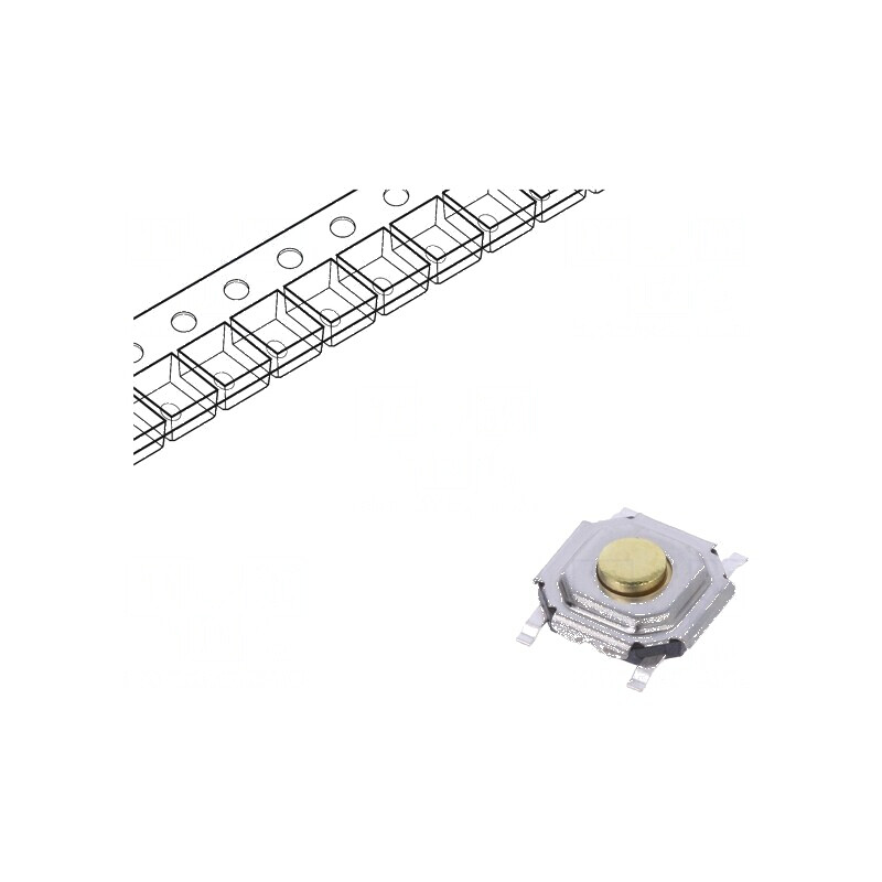 Microîntrerupător TACT SPST 0,05A/12VDC SMT 3,4N 1,5mm - Pozitie 2 | Electronic-mag.ro | Componente Electronice Microîntrerupător TACT SPST 0,05A/12VDC SMT 3,4N 1,5mm - Pozitie 2 | Electronic-mag.ro | Componente Electronice