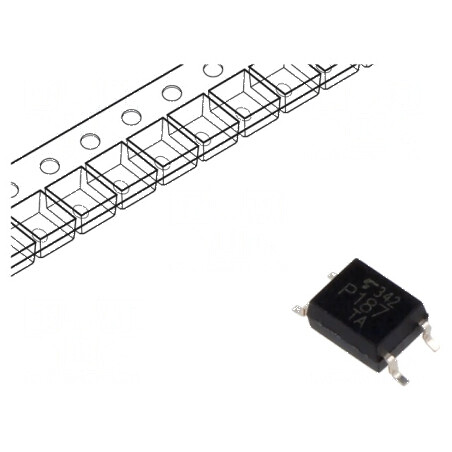 Optocuplor SMD cu 1 Canal, 1 Ieșire, Tranzistori, Izolație 3,75kV, Tensiune Colector-Emitor 300V | Electronic-mag.ro | Componente Electronice