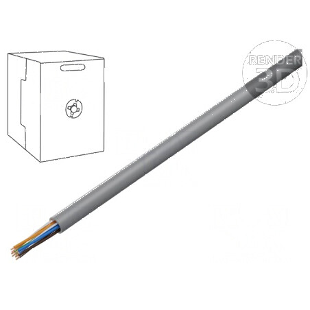 Cablu U/UTP 5e 4x2x26AWG Lită Cu PVC Gri, 305m, Ø Cablu: 5mm | Electronic-mag.ro | Componente Electronice