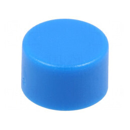 Tastă rotundă albastră 10,75mm pentru dispozitive electronice | Electronic-mag.ro | Componente Electronice