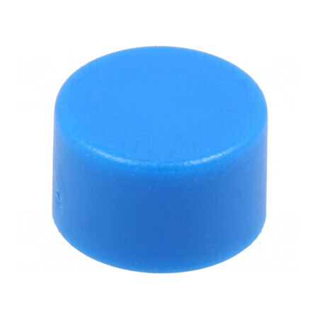 Tastă rotundă albastră 10,75mm pentru dispozitive electronice | Electronic-mag.ro | Componente Electronice
