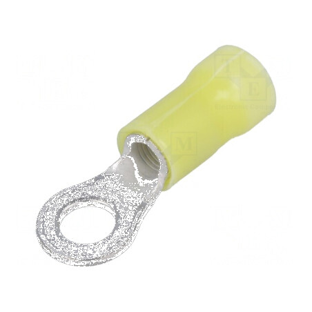 Vârf inelar M5 Ø 5,2mm pentru cablu cupru izolat, compatibil pentru secțiuni 3÷6mm², crimpat | Electronic-mag.ro | Componente Electronice