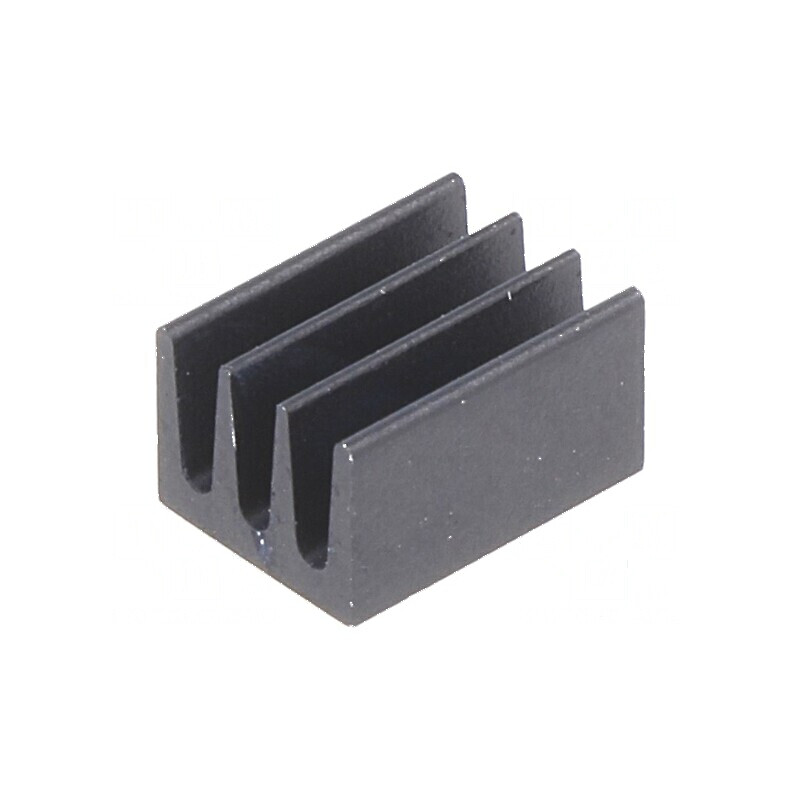 Radiator extrudat negru 8,5mm L, 6,3mm W, 4,8mm H, 83K/W | Electronic-mag.ro | Componente Electronice