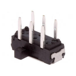 Comutator glisant DPDT 0,3A/6VDC ON-ON THT pentru PCB - Poz. 2 | Electronic-mag.ro | Componente Electronice
