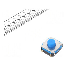 Microîntrerupător TACT SPST-NO Pozitie 2 0,05A/32VDC SMT Fără Contacte | Electronic-mag.ro | Componente Electronice