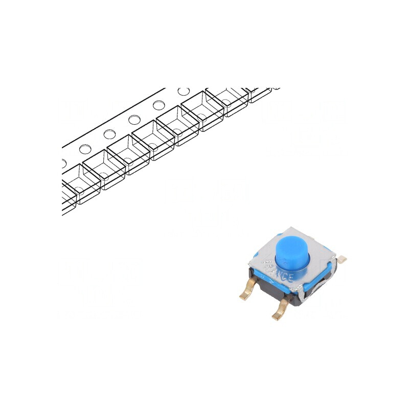 Microîntrerupător TACT SPST-NO 0,05A 32VDC SMT - Pozitie 2, Fără Contacte | Electronic-mag.ro | Componente Electronice