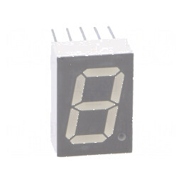 Afișaj LED cu 7 segmente 13,2mm, 0,52 Nr.car: 1, Roșie, Catod Comun | Electronic-mag.ro | Componente Electronice