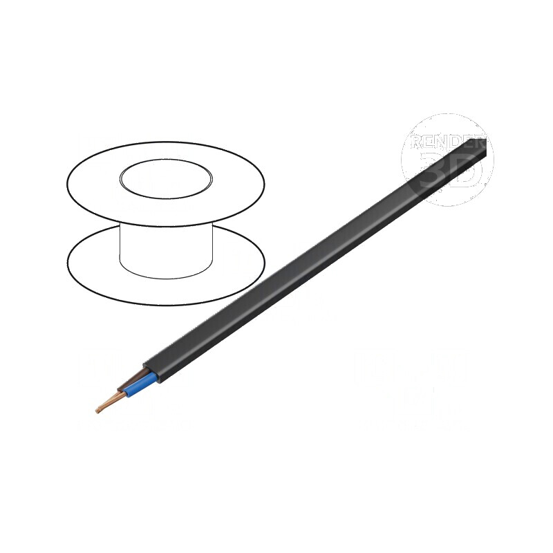 Cablu H03VVH2-F OMY 2x0,5mm² Plat Litat Cu PVC Negru 300V - Cablu Electric Flexibil de Calitate Superioară | Electronic-mag.ro | Componente Electronice Cablu H03VVH2-F OMY 2x0,5mm² Plat Litat Cu PVC Negru 300V - Cablu Electric Flexibil de Calitate Superioară | Electronic-mag.ro | Componente Electronice