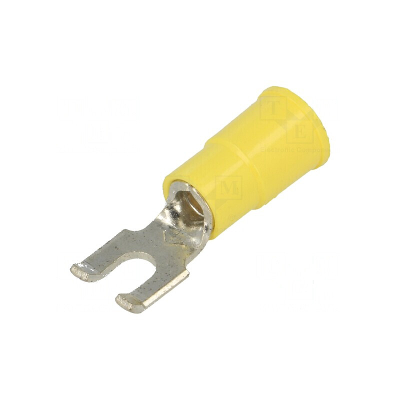 Furcă M3,5 Ø 3,66mm Crimată pe Cablu Izolată Galbenă - Vârf pentru Conexiuni Electrice | Electronic-mag.ro | Componente Electronice Furcă M3,5 Ø 3,66mm Crimată pe Cablu Izolată Galbenă - Vârf pentru Conexiuni Electrice | Electronic-mag.ro | Componente Electronice