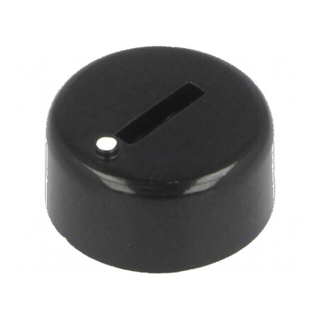 "Buton Rotativ Miniatural din Plastic Ø6mm, Dimensiuni Ø12x4,5mm, Negru" | Electronic-mag.ro | Componente Electronice