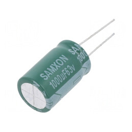 Condensator Electrolitic Low ESR THT 1000uF 63VDC Ø16x25mm pentru Circuit Electric | Electronic-mag.ro | Componente Electronice