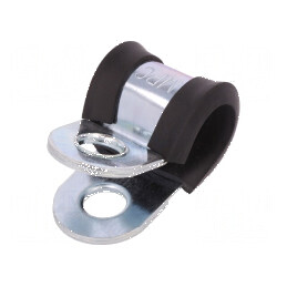 Clipsuri Øbuclă din oţel, 10mm, lățime 20mm, cu protecție din EPDM | Electronic-mag.ro | Componente Electronice