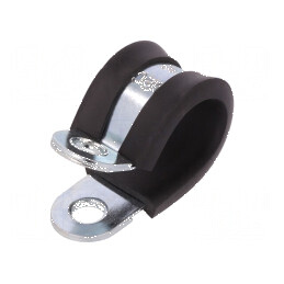 Clipsuri din oțel Øbuclă 16mm, lățime 15mm, cu protecție din EPDM | Electronic-mag.ro | Componente Electronice