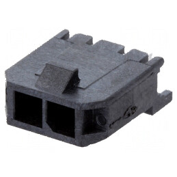 Conector Micro-Fit 3.0 3mm PIN 2 THT pentru cablu-placă soclu tată | Electronic-mag.ro | Componente Electronice