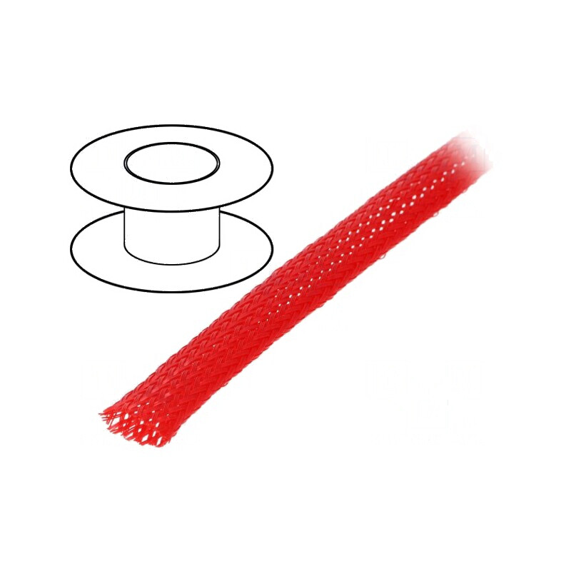 Împletitură poliester 100m Øtresă 7÷13nom.8mm roşie - Ambalaj pentru utilizare profesională | Electronic-mag.ro | Componente Electronice Împletitură poliester 100m Øtresă 7÷13nom.8mm roşie - Ambalaj pentru utilizare profesională | Electronic-mag.ro | Componente Electronice