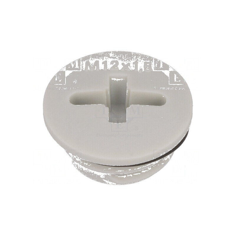 Capac de protecție M12 1,5 IP68 din poliamidă gri deschis, 6mm - Soluție de protecție pentru conectori | Electronic-mag.ro | Componente Electronice Capac de protecție M12 1,5 IP68 din poliamidă gri deschis, 6mm - Soluție de protecție pentru conectori | Electronic-mag.ro | Componente Electronice