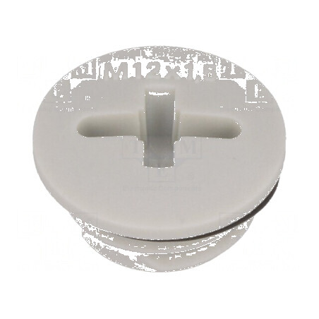 Capac de protecție M12 1,5 IP68 din poliamidă gri deschis, 6mm - Soluție de protecție pentru conectori | Electronic-mag.ro | Componente Electronice
