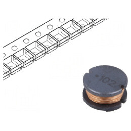 Inductor SMD 1mH 230mA ±10% Q30 Ø10mm H6mm 3,1Ω - Componentă electronică de înaltă performanță | Electronic-mag.ro | Componente Electronice