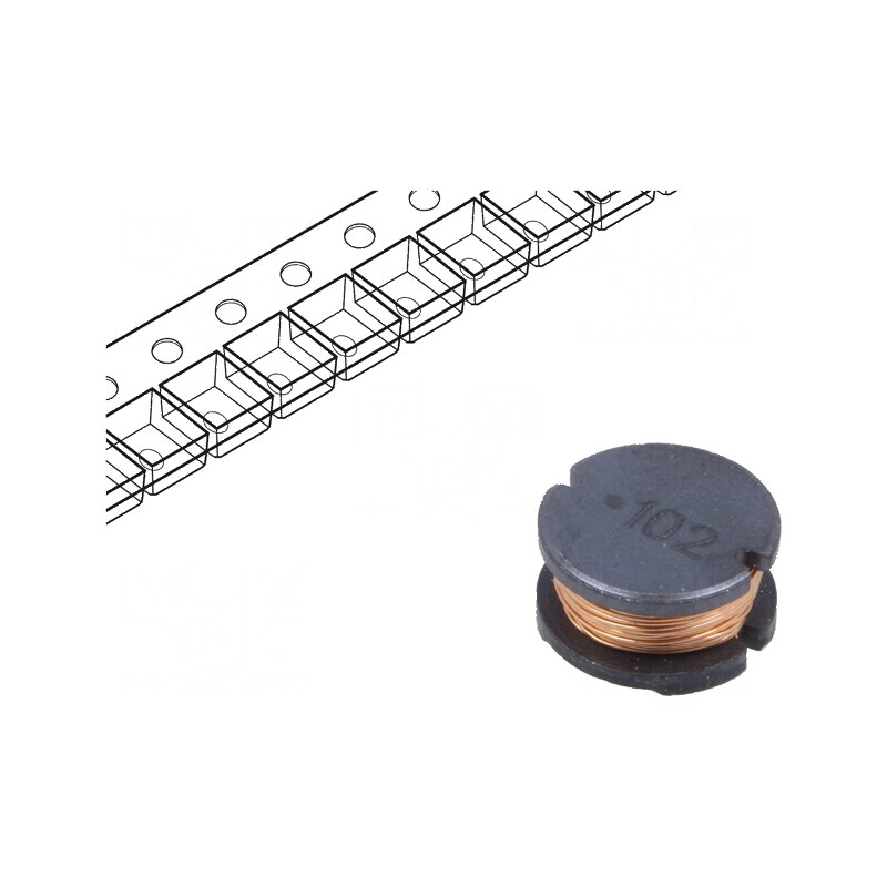 Inductor SMD 1mH 230mA ±10% Q30 Ø10mm H6mm 3,1Ω - Componentă electronică de înaltă performanță | Electronic-mag.ro | Componente Electronice