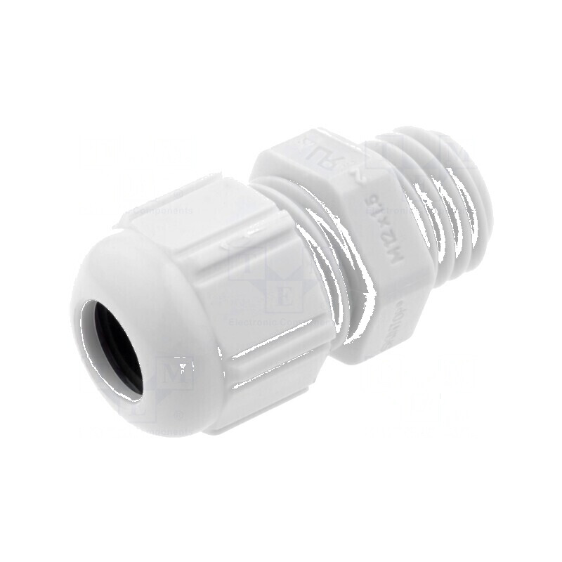 Garnitură de etanșare M12 1,5 IP68 din poliamidă gri UL94V-2 pentru protecție la apă și praf | Electronic-mag.ro | Componente Electronice