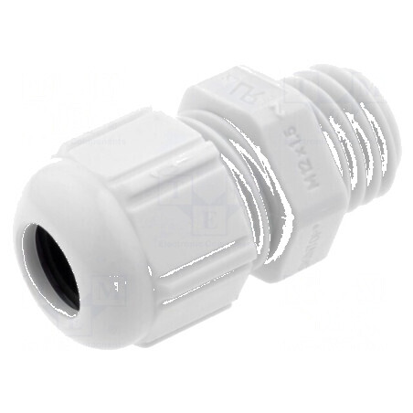 Garnitură de etanșare M12 1,5 IP68 din poliamidă gri UL94V-2 pentru protecție la apă și praf | Electronic-mag.ro | Componente Electronice