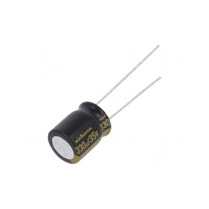 Condensator electrolitic THT 330uF 35VDC Ø10x12,5mm ±20% - Componentă electronică de înaltă calitate | Electronic-mag.ro | Componente Electronice