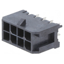 Conector cablu-placă soclu tată Minitek® Pwr 3.0 3mm PIN 8 - Componentă electrică de înaltă calitate | Electronic-mag.ro | Componente Electronice