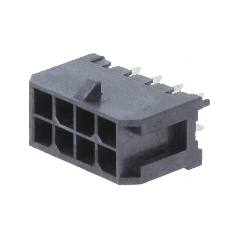 Conector cablu-placă soclu tată Minitek® Pwr 3.0 3mm PIN 8 - Componentă electrică de înaltă calitate | Electronic-mag.ro | Componente Electronice