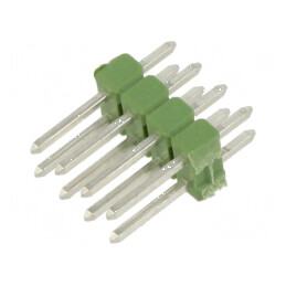 Conector AMPMODU MOD II, 8 pini THT, tată, şiruri pini | Electronic-mag.ro | Componente Electronice