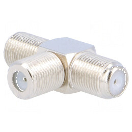 Adaptor în T F soclu 3 x 1 - Extensie pentru Conectare Eficientă | Electronic-mag.ro | Componente Electronice