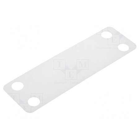 Etichetă poliamidă albă UL94V-2, temperatură operare -40÷85°C, dimensiune 19mm | Electronic-mag.ro | Componente Electronice