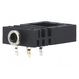 Conector Jack 3,5mm Soclu Mamă Piste 2 Unghi 90° THT - Componente Electronice | Electronic-mag.ro | Componente Electronice