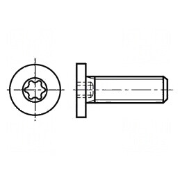 Şurub M6x20 cu Cap Rotund Torx® TX20 din Oţel Zincat - Rigiditate şi Durabilitate Sporită | Electronic-mag.ro | Componente Electronice