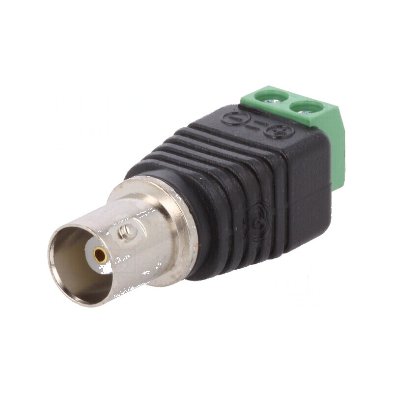 Adaptor BNC Mamă cu Regletă de Conexiuni PIN 2 - Conector Video Profesional | Electronic-mag.ro | Componente Electronice