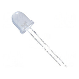 LED 8mm Roșie 2200mcd 30° Convex cu Nr. termic 2 - Iluminare Eficientă | Electronic-mag.ro | Componente Electronice