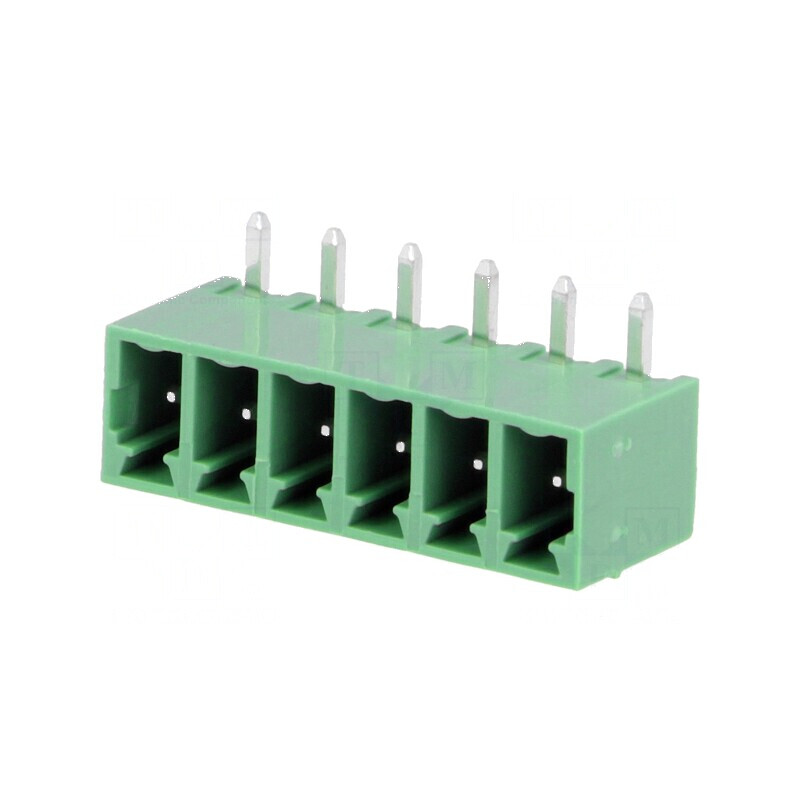 Regletă de conexiuni deconectabilă 3,81mm cu 6 piste, soclu tată | Electronic-mag.ro | Componente Electronice