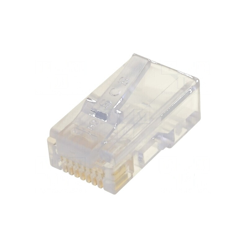 Conector RJ45 8p8c IDC pentru cablu, mufă PIN 8, crimpat | Electronic-mag.ro | Componente Electronice